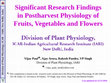 Research paper thumbnail of Significant Research Findings in Postharvest Physiology of Fruits, Vegetables and Flowers