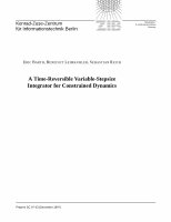 Research paper thumbnail of A time-reversible variable-stepsize integrator for constrained dynamics