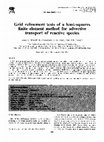 Research paper thumbnail of Grid refinement tests of a least-squares finite element method for advective transport of reactive species