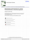 Research paper thumbnail of Determinants of attractiveness for a seniors-friendly destination: a hierarchical approach