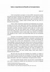 Research paper thumbnail of Sobre a importância da filosofia na formação básica