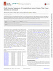 Research paper thumbnail of Draft Genome Sequences of Campylobacter jejuni Strains That Cause Abortion in Livestock