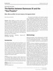 Research paper thumbnail of The Battles between Ramesses III and the " Sea-Peoples " When, Where and Who? An Iconic Analysis of the Egyptian Reliefs