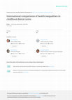 Research paper thumbnail of International comparisons of health inequalities in childhood dental caries