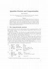 Research paper thumbnail of Quantifier particles and compositionality / 2013