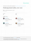 Research paper thumbnail of Predicting Armed Conflict, 2010–2050