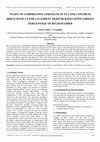 Research paper thumbnail of STUDY OF COMPRESSIVE STRENGTH OF FLY ASH CONCRETE BRICK WITH 1:6 AND 1:8 CEMENT MORTAR RATIO WITH VARIOUS PERCENTAGE OF RECRON FIBER