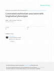 Research paper thumbnail of Constrained multivariate association with longitudinal phenotypes