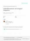 Research paper thumbnail of Child maltreatment: An ecological integration