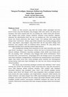 Research paper thumbnail of " Integrasi Paradigma Akuntansi: Refleksi atas Pendekatan Sosiologi dalam Ilmu Akuntansi "