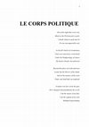 Research paper thumbnail of Le corps politique.