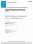 Research paper thumbnail of Explaining and tackling the shadow economy in Estonia, Latvia and Lithuania: a tax morale approach