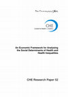 Research paper thumbnail of An economic framework for analysing the social determinants of health and health inequalities