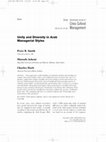 Research paper thumbnail of Unity and Diversity in Arab Managerial Styles