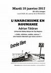 Research paper thumbnail of L' anarchisme en Roumanie. Exilés, nihilistes, oubliés, vaincus ? Une histoire libertaire qui reste à écrire