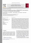 Research paper thumbnail of Electrical and rheological percolation of PMMA/MWCNT nanocomposites as a function of CNT geometry and functionality