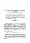 Research paper thumbnail of Physical properties of carbon nanotubes