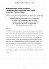 Research paper thumbnail of Who captures the voice of the climate? Policy networks and the political role of media in Australia, France and Japan