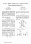 Research paper thumbnail of Analysis of Time and Frequency Domains for a C- Band Injection Locked VCO