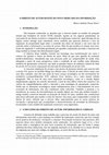 Research paper thumbnail of O direito de autor diante do novo mercado da informação (2016)