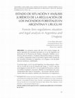 Research paper thumbnail of ESTADO DE SITUACIÓN Y ANÁLISIS  JURÍDICO DE LA REGULACIÓN DE LOS INCENDIOS FORESTALES EN ARGENTINA Y URUGUAY