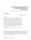 Research paper thumbnail of El avance de la implementación de los tribunales ambientales en América Latina