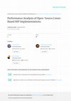 Research paper thumbnail of Performance analysis of open-source Linux-based HIP implementations