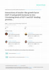 Research paper thumbnail of Interactions of insulin-like growth factor (IGF)-II and growth hormone in vivo: circulating levels of IGF-I and IGF-binding proteins in transgenic mice