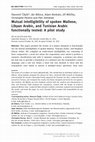 Research paper thumbnail of Mutual Intelligibility of Spoken Maltese, Libyan Arabic and Tunisian Arabic Functionally Tested: A Pilot Study