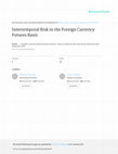 Research paper thumbnail of Intertemporal Risk in the Foreign Currency Futures Basis