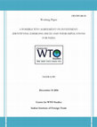 Research paper thumbnail of A Possible WTO Agreement on Investment: Identification of Issues and Implications for India