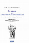 Research paper thumbnail of Platon et la philosophie française contemporaine. Enjeux philologiques, historiques et philosophiques, R. Calin, J.-L. Périllié, O. Tinland éd., Cahiers de philosophie ancienne n°24, Ousia, Bruxelles, 2016