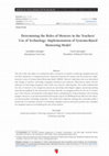 Research paper thumbnail of Determining the Roles of Mentors in the Teachers' Use of Technology: Implementation of Systems-Based Mentoring Model