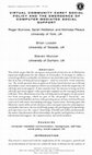 Research paper thumbnail of Virtual Community Care? Social Policy and the Emergence of Computer Mediated Social Support