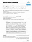 Research paper thumbnail of Chronic pneumonia with Pseudomonas aeruginosa and impaired alveolar fluid clearance