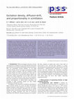 Research paper thumbnail of Excitation density, diffusion‐drift, and proportionality in scintillators