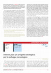 Research paper thumbnail of Internet plus: un progetto strategico per lo sviluppo tecnologico