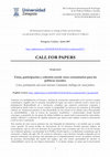 Research paper thumbnail of CALL FOR PAPERS: Crisis, participation and social cohesion: Community challenges for social policies / Crisis, participación y cohesión social: retos comunitarios para las políticas sociales