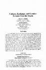 Research paper thumbnail of Culture, exchange, and gender: Lessons from the Murik