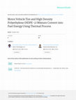 Research paper thumbnail of Motor Vehicle Tire and High Density Polyethylene (HDPE-2) Mixture Convert into Fuel Energy Using Thermal Process