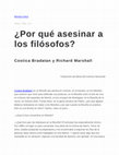 Research paper thumbnail of ¿Por qué asesinar a los filósofos? [in Spanish]