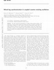 Research paper thumbnail of Mixed-lag synchronization in coupled counter-rotating oscillators