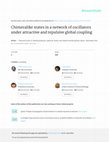 Research paper thumbnail of Chimeralike states in a network of oscillators under attractive and repulsive global coupling