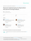 Research paper thumbnail of Electronic Implementation of a Repressilator with Quorum Sensing Feedback