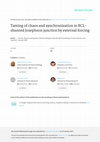 Research paper thumbnail of Taming of chaos and synchronization in RCL-shunted Josephson junction by external forcing