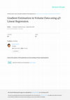 Research paper thumbnail of Gradient estimation in volume data using 4D linear regression