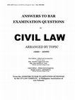 Research paper thumbnail of From the ANSWERS TO BAR EXAMINATION QUESTIONS by the UP LAW COMPLEX & Philippine Association of Law Schools