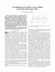 Research paper thumbnail of An application of the metric access methods to the mass spectrometry data