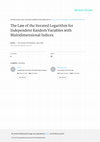 Research paper thumbnail of The Law of the Iterated Logarithm for Independent Random Variables with Multidimensional Indices