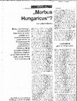 Research paper thumbnail of Informalität: Morbus Hungaricus?”